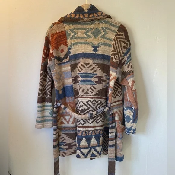 Multicolor Patterned Women's Sweater (Ralph Lauren?) No Tags, size Med/Lg - Picture 8 of 13